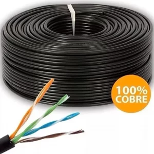 CABLE UTP CAT. 5E EXTERIOR DE 305 MTS. 100% COBRE.