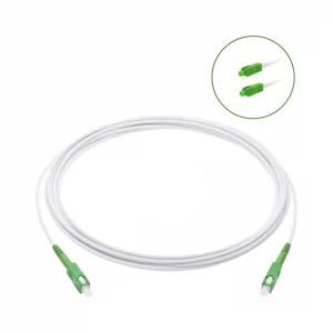 CABLE MONOMODO DE FIBRA OPTICA DROP POR 2 METROS, G.657, CONECTOR REFORZADO.
